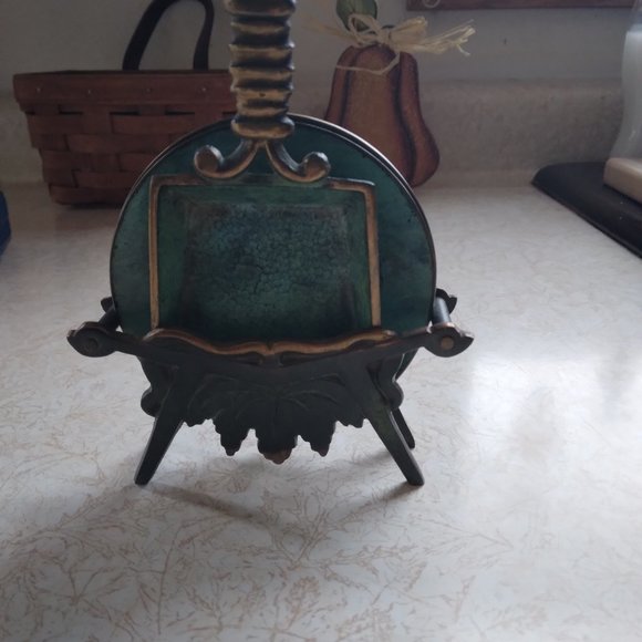 Coaster Set, Vintage, Metal (Copper/Brass?)with Matching Holder and Shovel - Picture 3 of 9